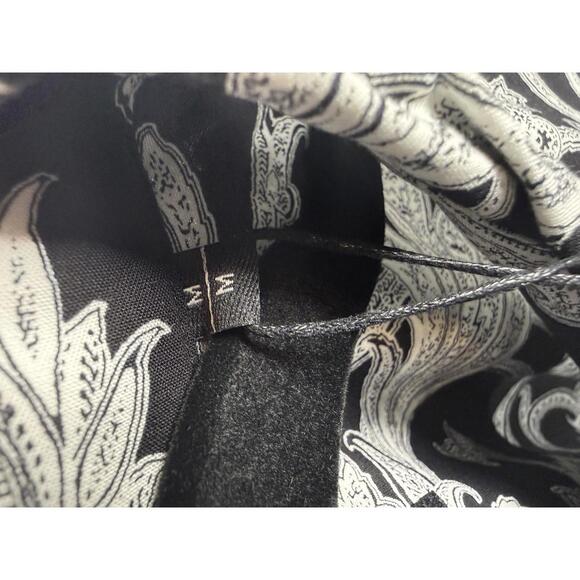 The Kooples Slim Fit Viscose Button Down Shirt Black Men’s Medium NWT - Picture 7 of 10